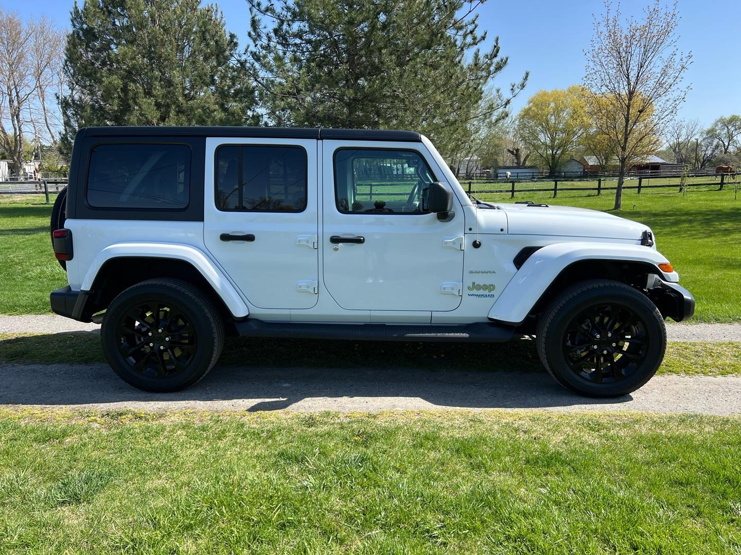 Jeep Wrangler Sahara 4xe before tint